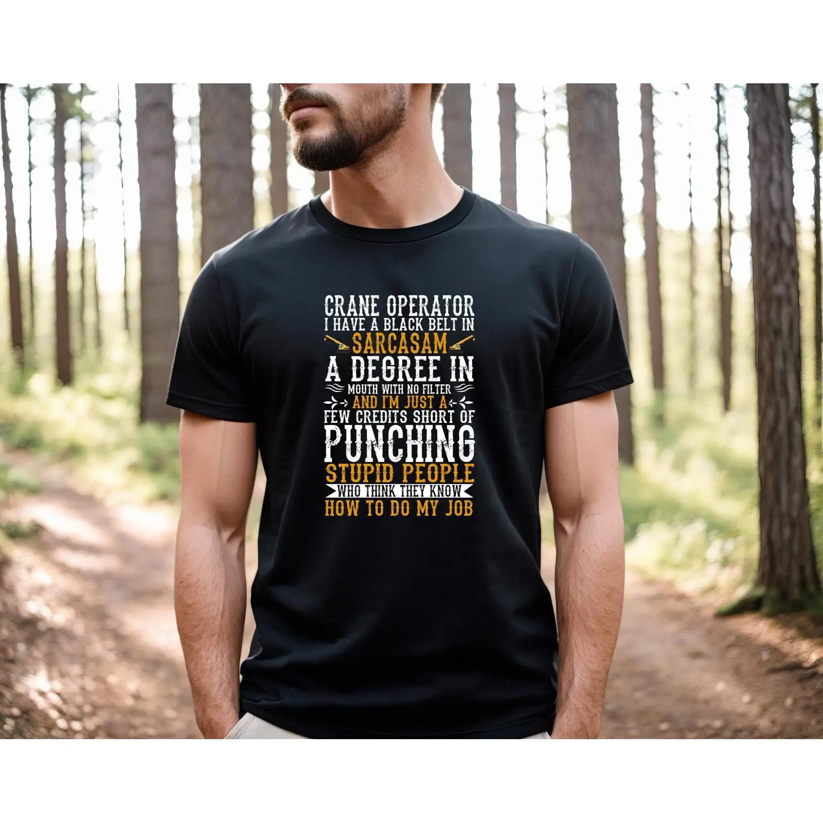 Heavy Equipment Quotes - Camiseta com citação sarcástica de operador