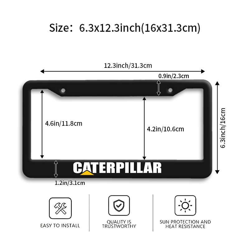 Suporte de Placa de Carro CATE - Heavy Equipment License avaliação e preço