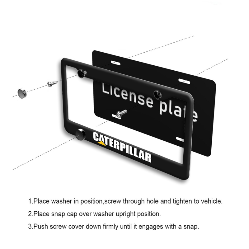 Suporte de Placa de Carro CATE - Heavy Equipment License avaliação e preço