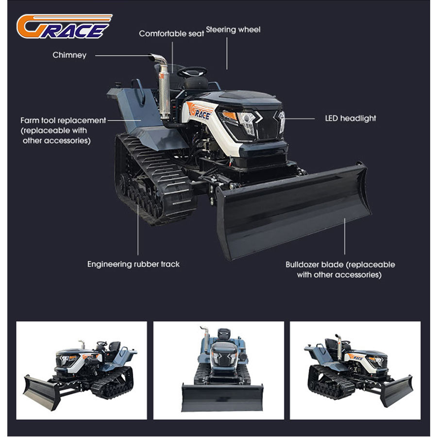 Mini trator personalizável com - Mini Bulldozer Attachments avaliação e preço