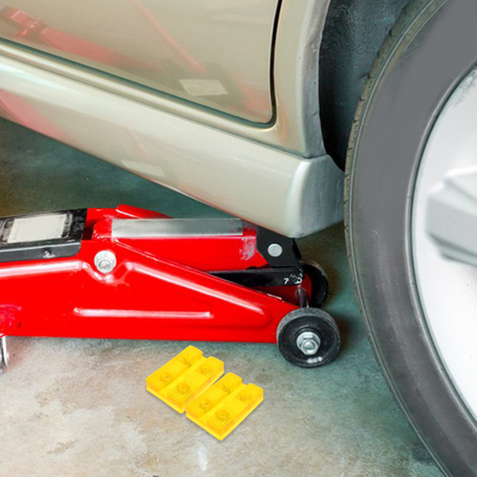 Kit com 4 Almofadas de Borrach - Hydraulic Floor Jack avaliação e preço